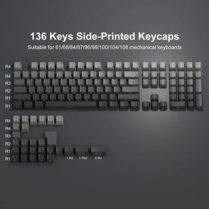 Womier Dark Polar Side Backlit OEM PBT Keycaps