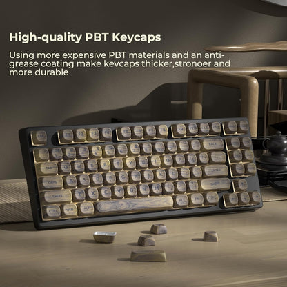 Wood Textured MOA PBT Keycaps