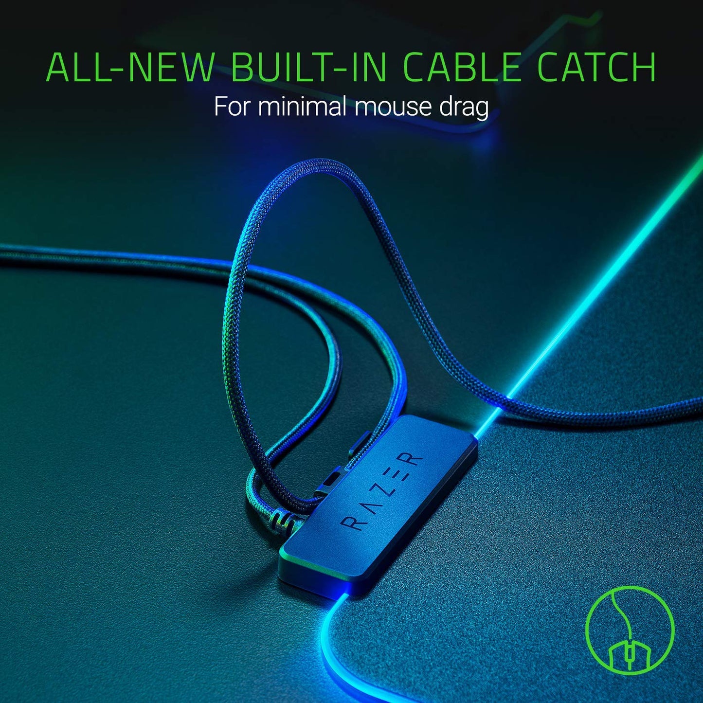 PRICE DROP Razer Firefly V2 - Hard Surface Premium Gaming Mouse Mat with Chroma RGB