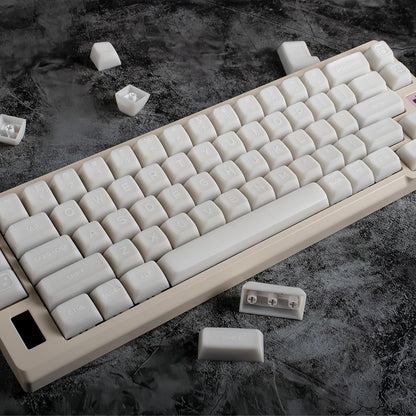 White Jade Translucent SA Profile Doubleshot Keycap