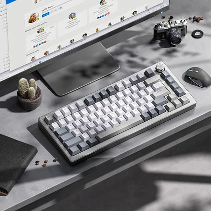 Winter Fog Top Backlit Cherry PBT Keycaps