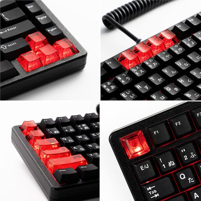 Womier DIY Blank Crystal Transparent Keycaps Set Of 49 Keys