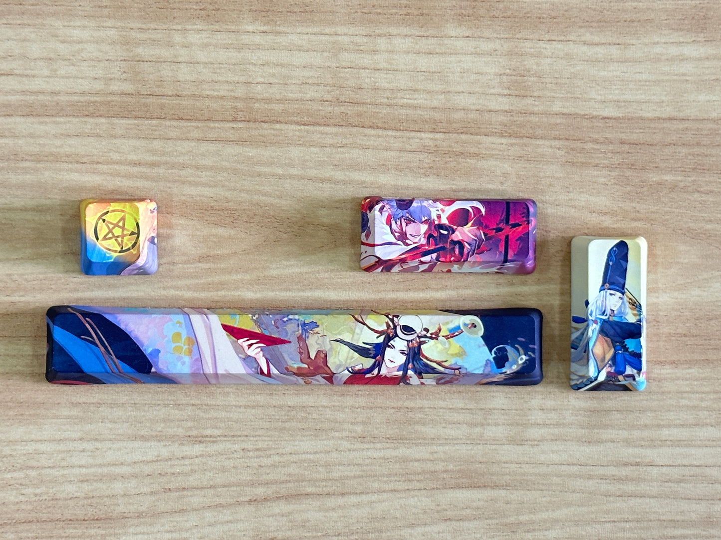 4 IN 1 Spacebar Enter Esc Dragon Ball / Doraemon / Onyoji Novelty Keycaps