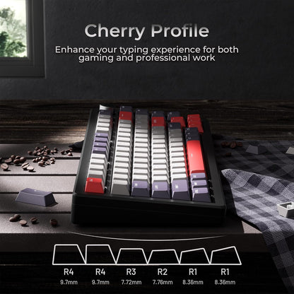 Vintage Red Top Backlit Cherry PBT Keycaps