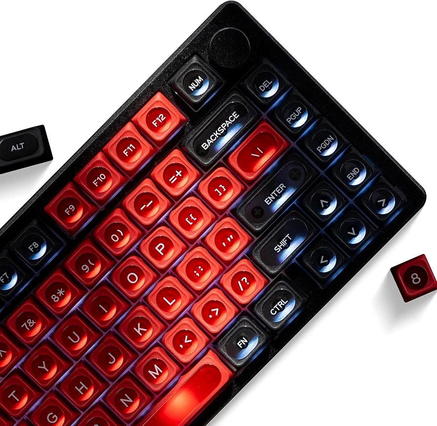 Cats Eye New Concept Red UV Printed Backlit Keycaps