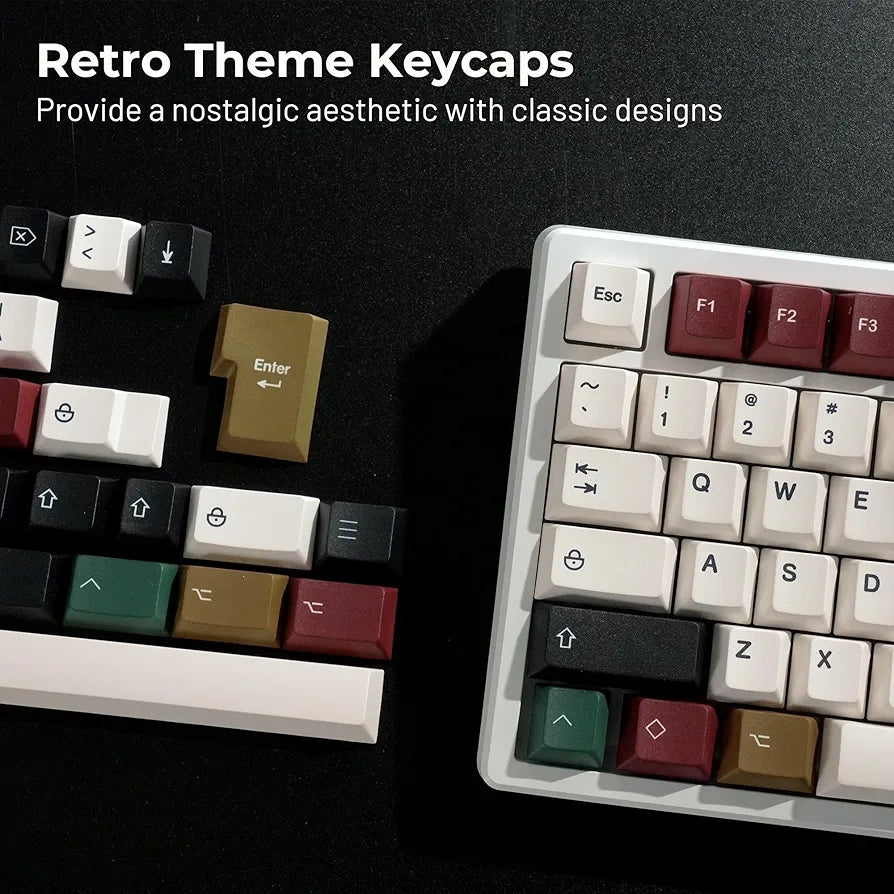 Retro Mixed Lights Cherry PBT Keycaps