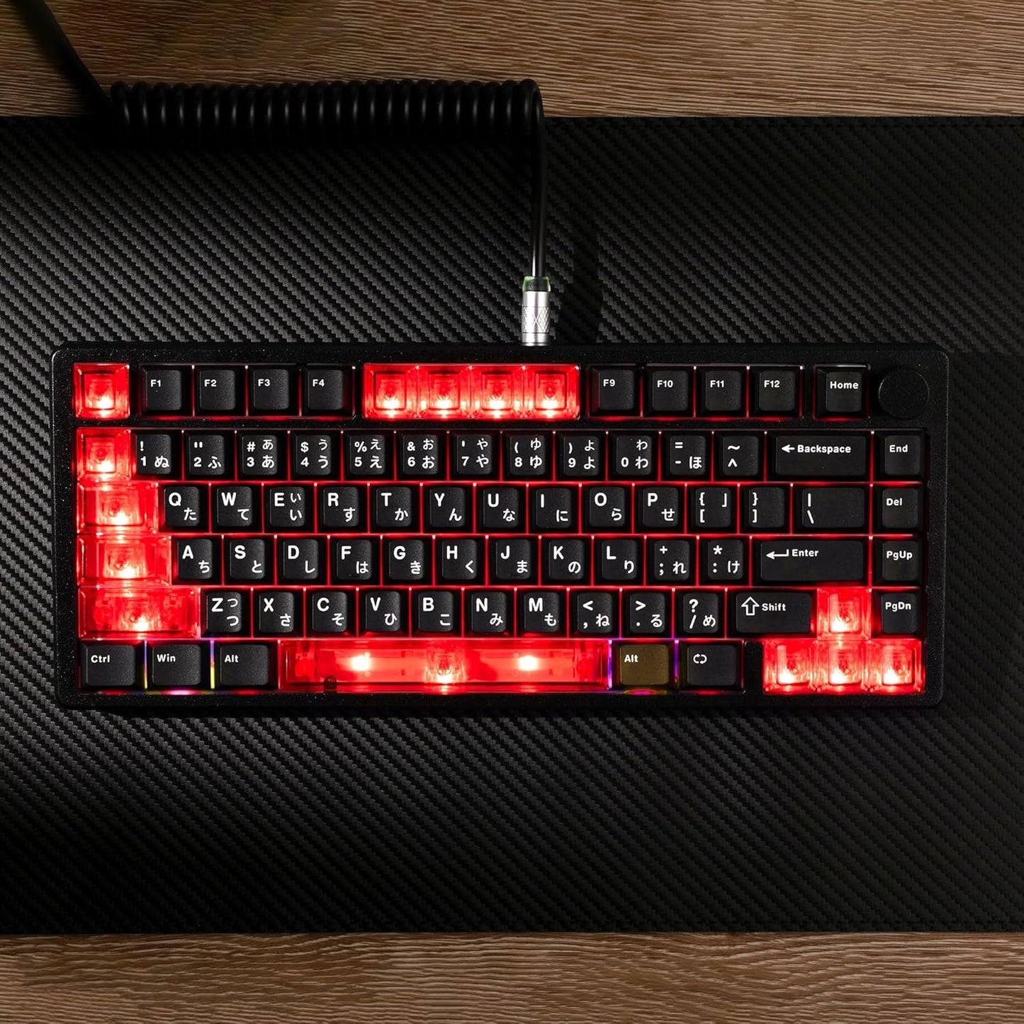 Womier DIY Blank Crystal Transparent Keycaps Set Of 49 Keys