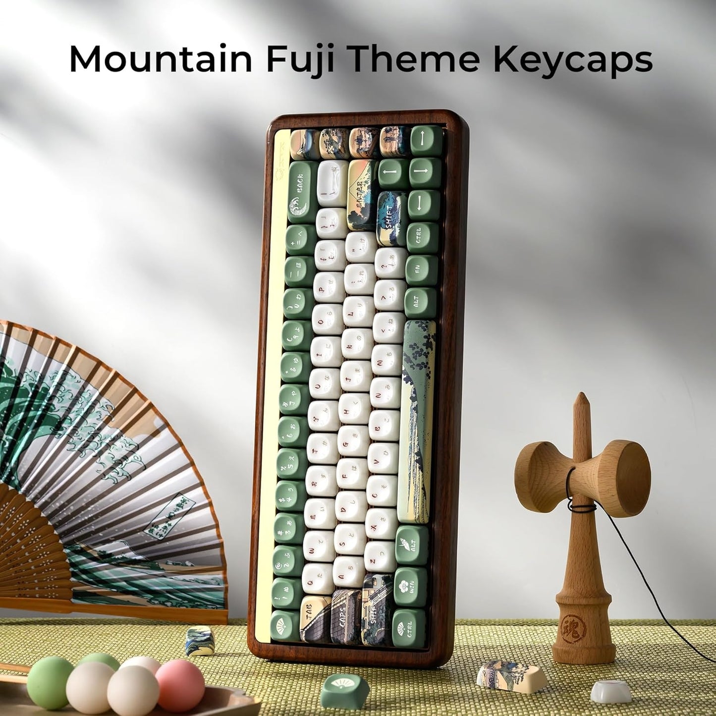 Mount Fuji Shichirigahama PBT + Frosted Translucent Keycaps