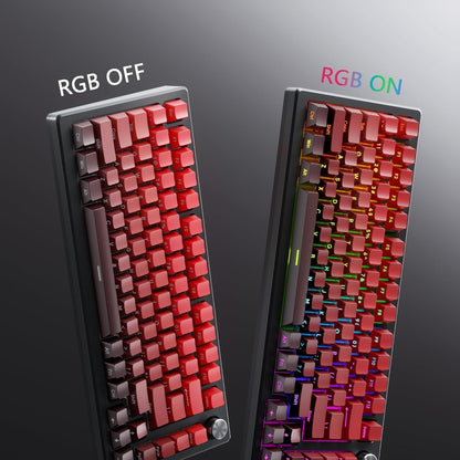 Black n' Red Gradient Side Backlit Cherry Keycaps