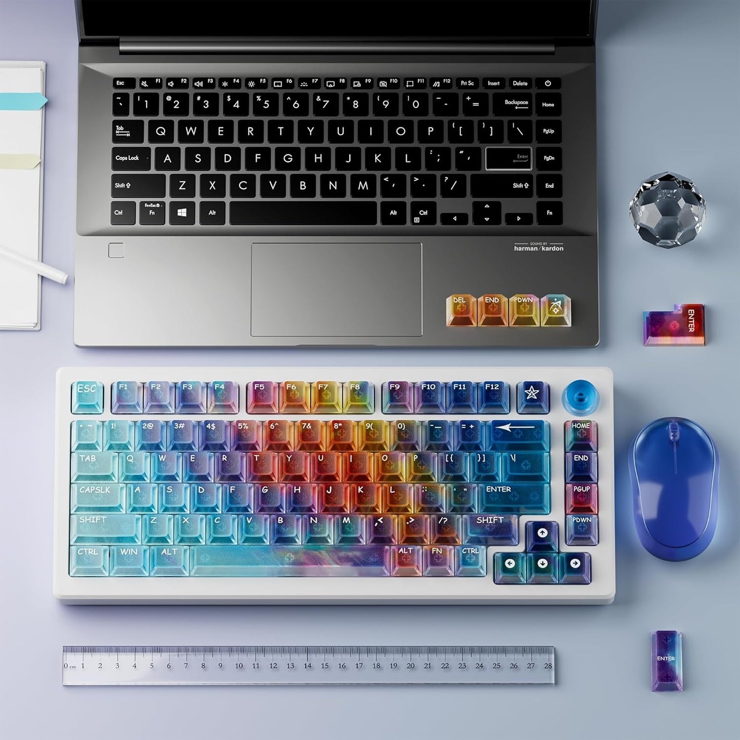 Aurora Gorgeous-View Cherry Profile PC Keycaps 119 keys