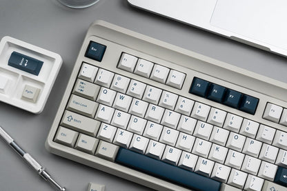 Womier White Grey Blue Cherry Doubleshot PBT Keycaps