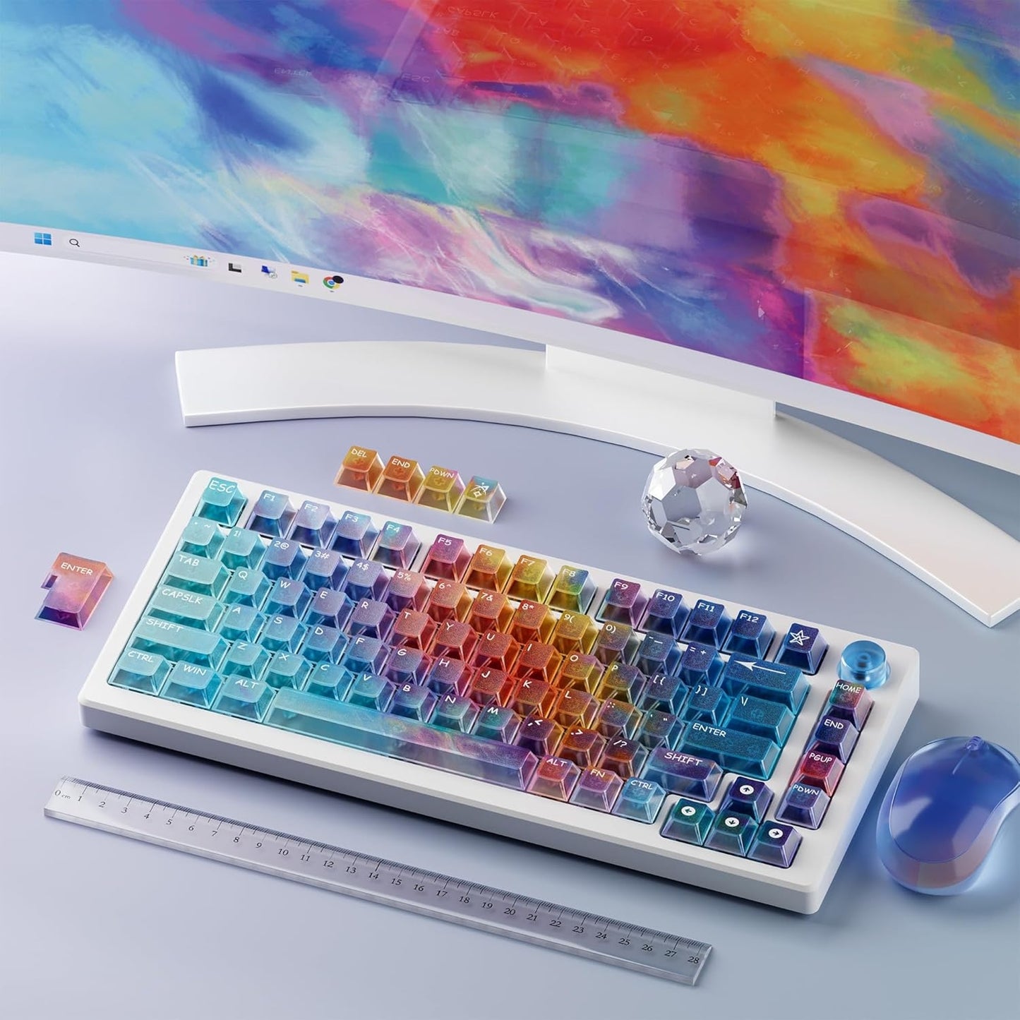 Aurora Gorgeous-View Cherry Profile PC Keycaps 119 keys