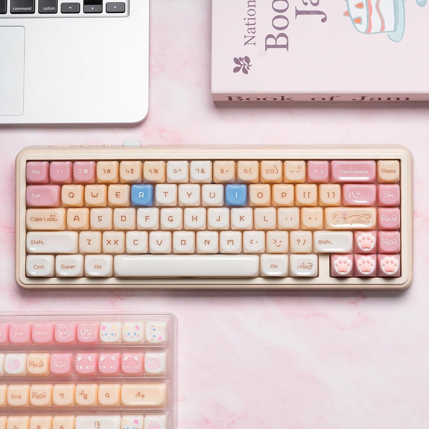 Jade Ragdoll Cat MAO Keycaps