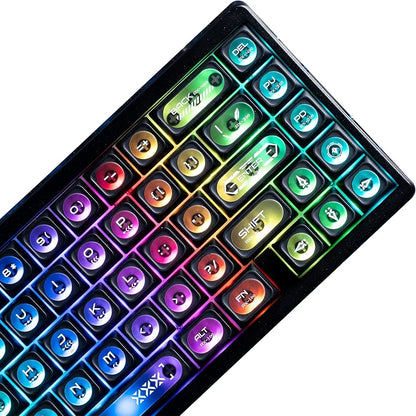Cats Eye New Concept Black UV Printed Backlit Keycaps