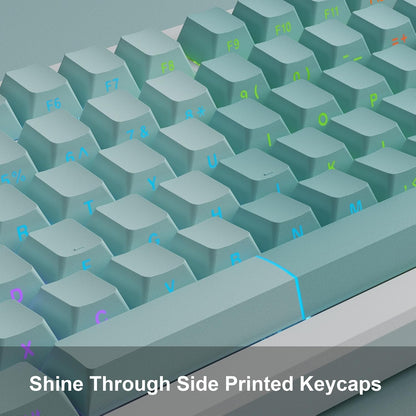 XVX Cyan Gradient X-Axis Series Side-Printed Cherry Profile Backlit Keycaps