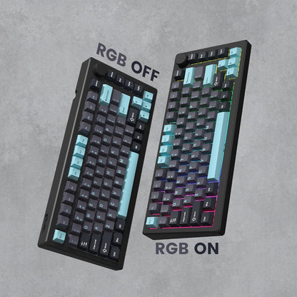 Womier Dark Grey Blue Cherry Doubleshot PBT Keycaps