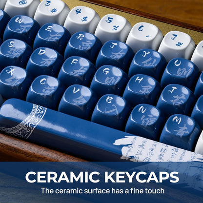 Ceramic Coated Glossy Porcelain XDA PBT Keycaps