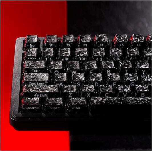 Womier Forged Carbon-Look Cherry Profile Keycaps