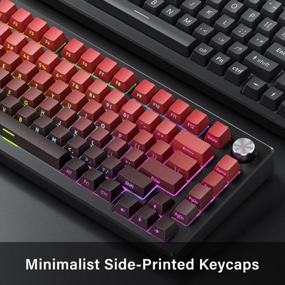 Black n' Red Gradient Side Backlit Cherry Keycaps
