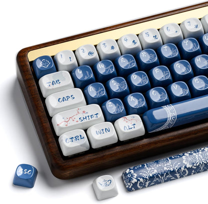 Ceramic Coated Glossy Porcelain XDA PBT Keycaps