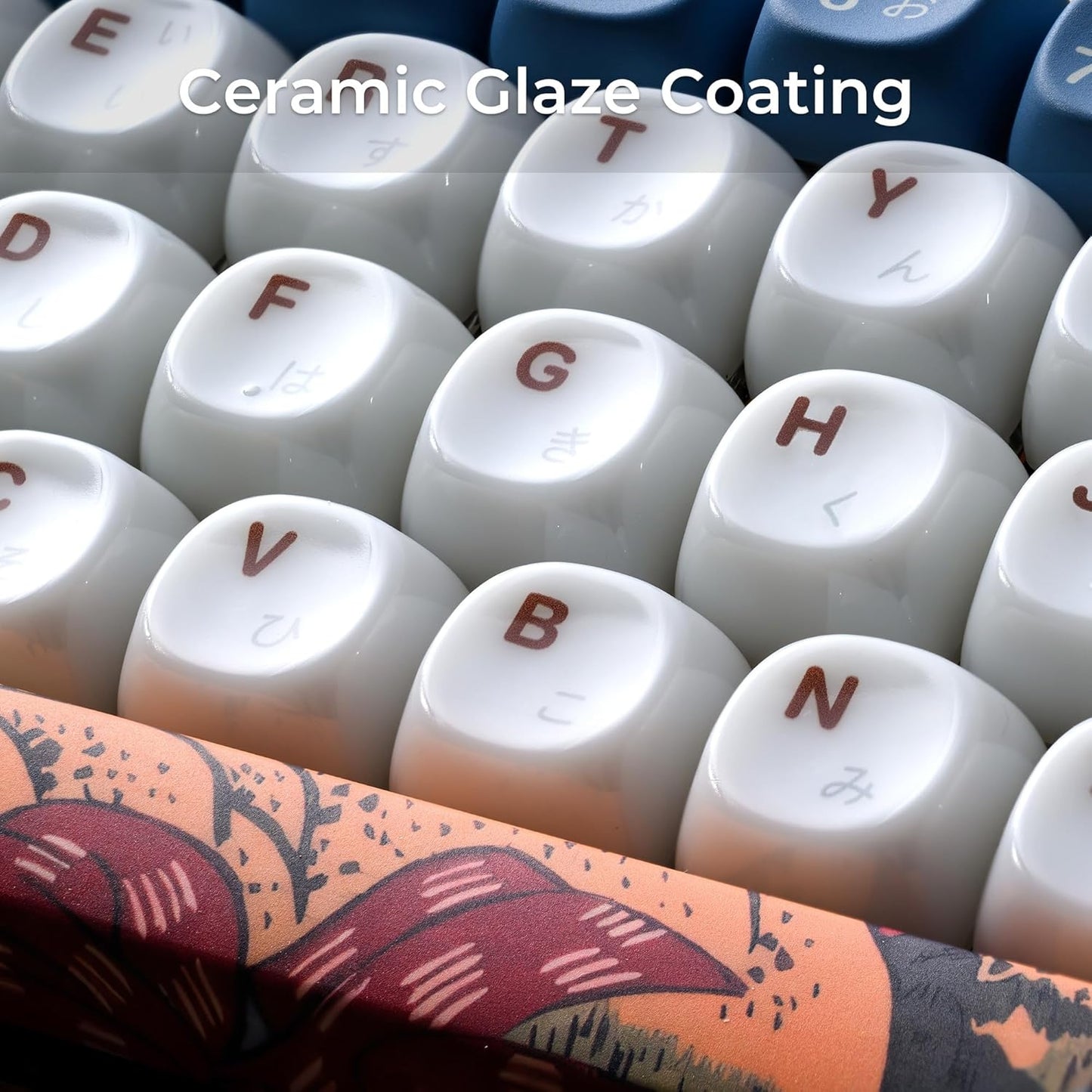 Mount Fuji Musashi Senju PBT + Frosted Translucent Keycaps
