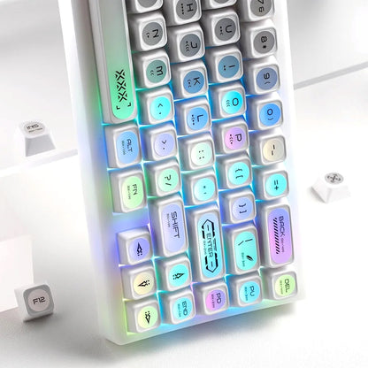 Cats Eye New Concept White UV Printed Backlit Keycaps