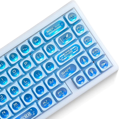 Cats Eye New Concept Blue UV Printed Backlit Keycaps