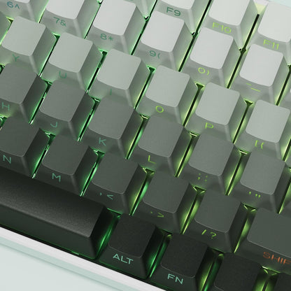 Womier Bamboo Green Gradient Side Backlit PBT Keycaps