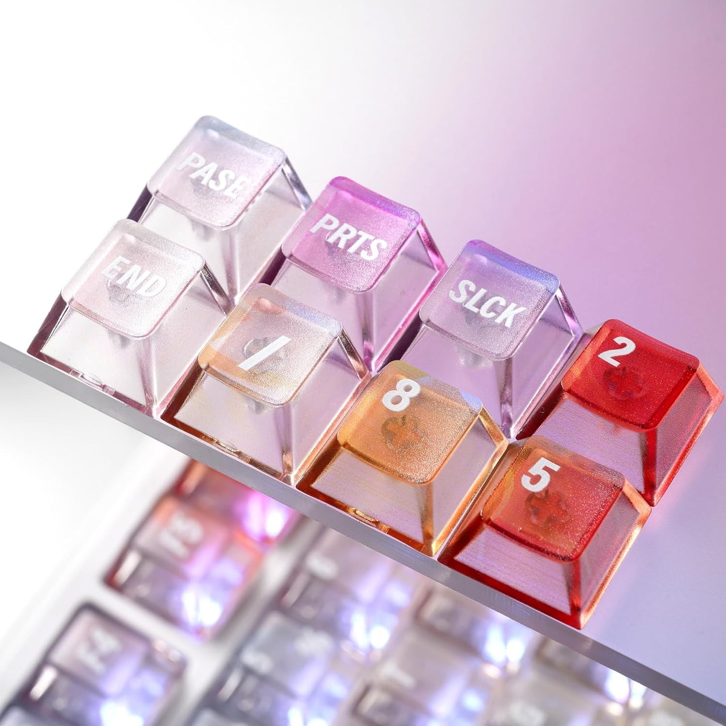 Aurora Gorgeous-View Cherry Profile PC Keycaps 119 keys