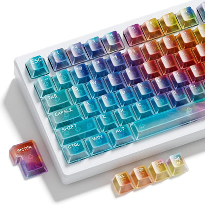 Aurora Gorgeous-View Cherry Profile PC Keycaps 119 keys