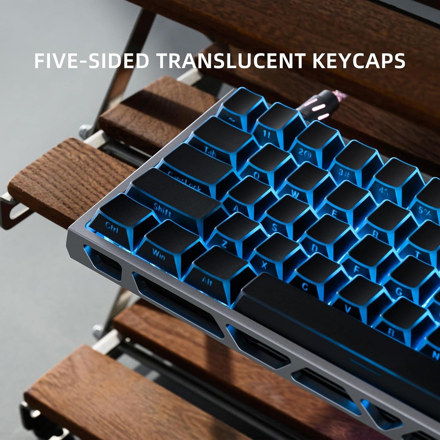 Black Prism Side Backlit Cherry PBT Keycaps