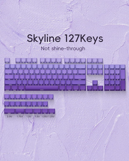 Womier Royal Violet Skyline Low Profile Keycaps