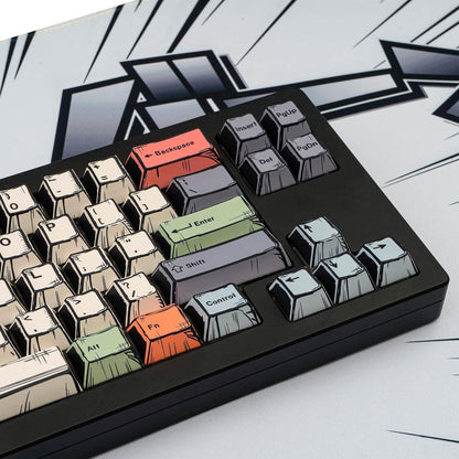 Canvas Manga Comic Cherry PBT Keycaps