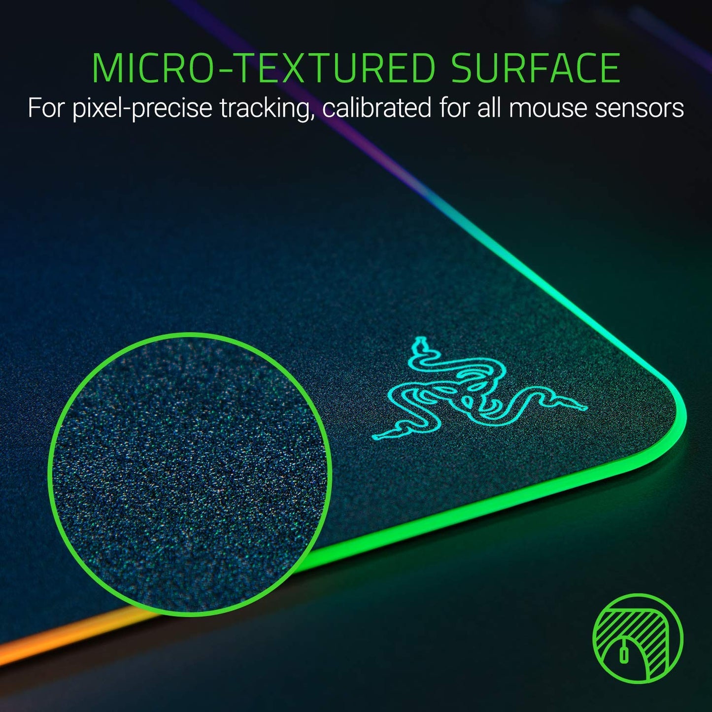 PRICE DROP Razer Firefly V2 - Hard Surface Premium Gaming Mouse Mat with Chroma RGB