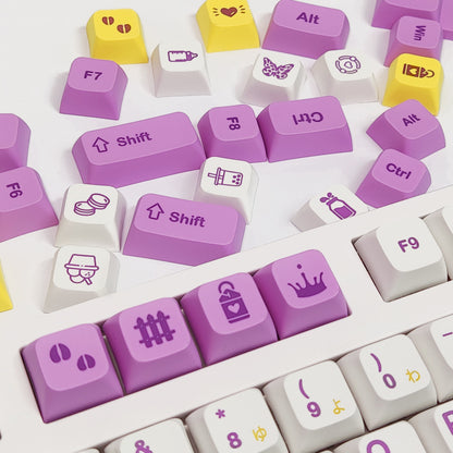 PRICE DROP Taro Milk Japanese XDA Keycaps