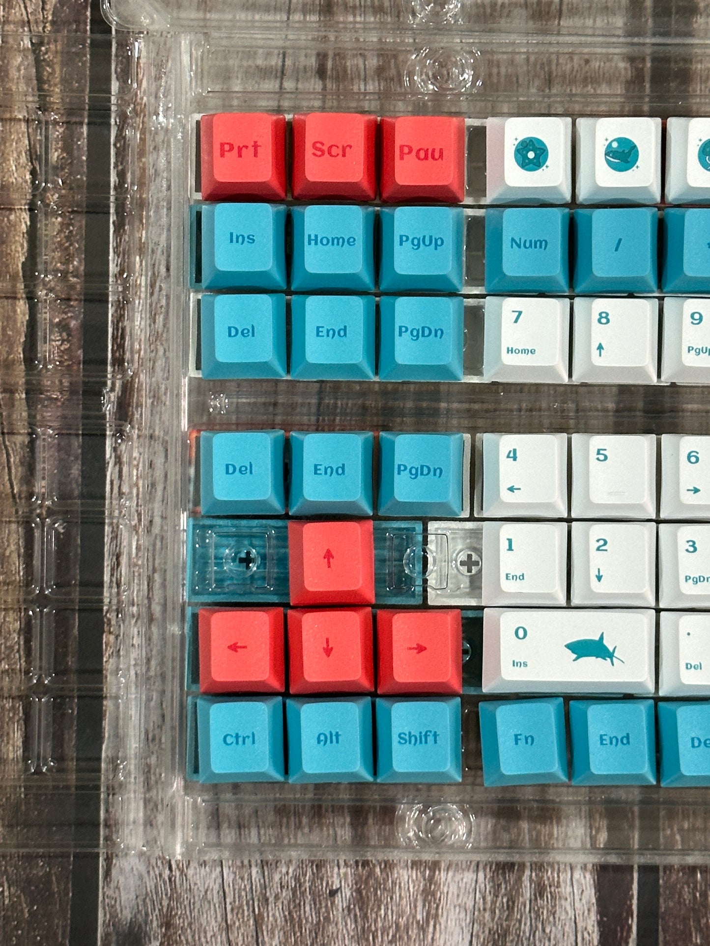 Coral Sea Cherry PBT Keycaps