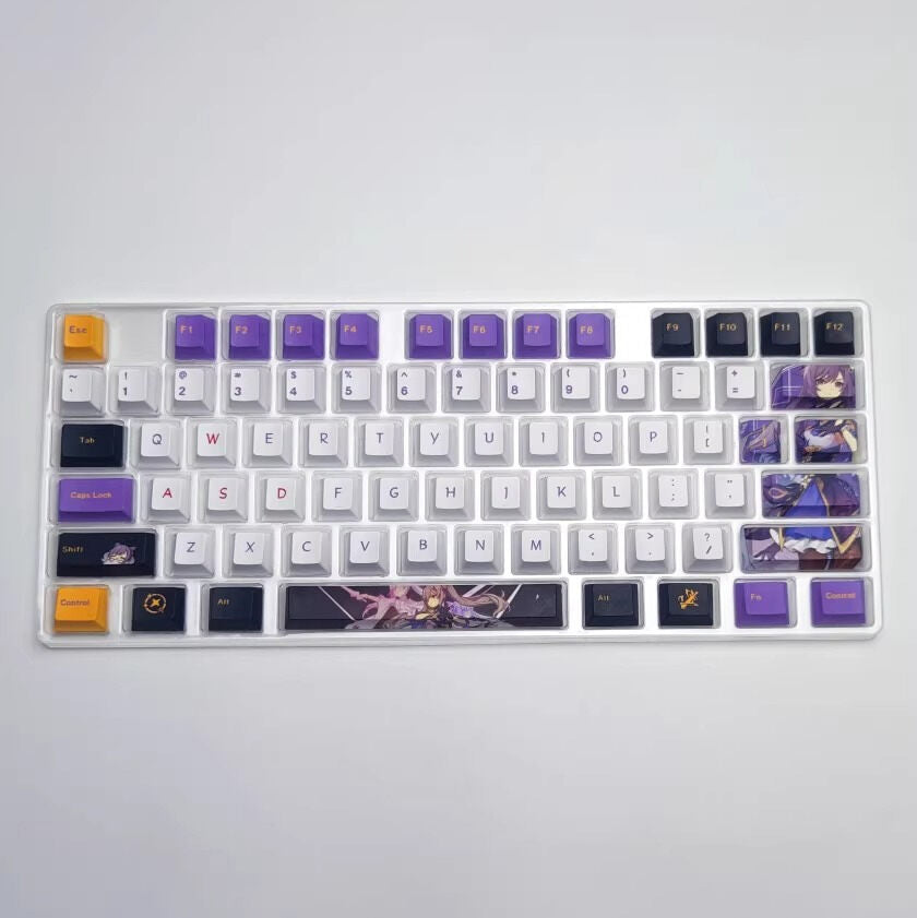 Keqing Genshin Impact Cherry PBT Keycaps