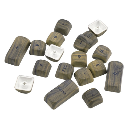 Wood Textured MOA PBT Keycaps