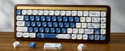 Ceramic Coated Glossy Porcelain XDA PBT Keycaps