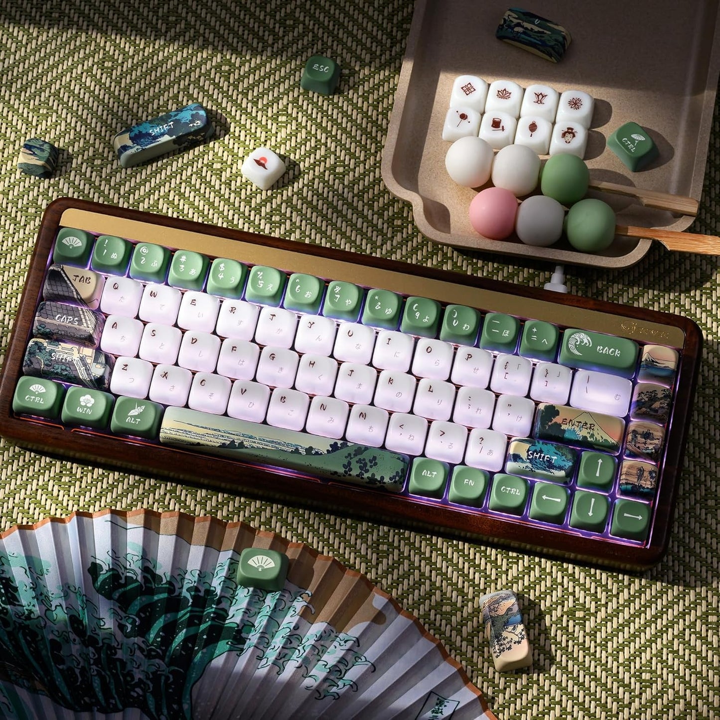 Mount Fuji Shichirigahama PBT + Frosted Translucent Keycaps