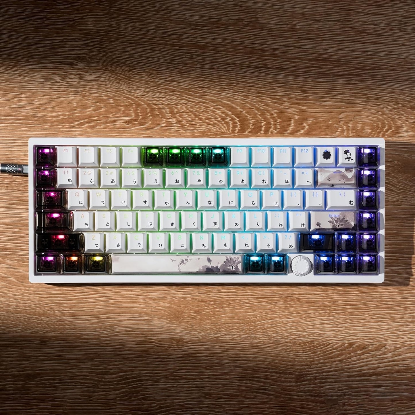 Womier DIY Blank Crystal Transparent Keycaps Set Of 49 Keys