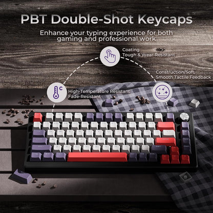 Vintage Red Top Backlit Cherry PBT Keycaps