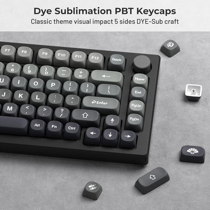 Coconut Gray MOA Profile Keycaps