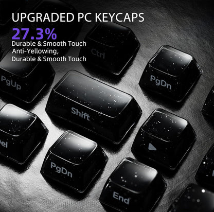 XVX Starry Sparkle Finish Black Crystal Premium MDA Keycaps