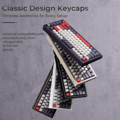Vintage Red Top Backlit Cherry PBT Keycaps