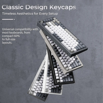 Winter Fog Top Backlit Cherry PBT Keycaps