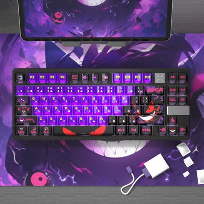 Gengar Dual-tone Shine-through Cherry Profile PBT/PC Keycaps