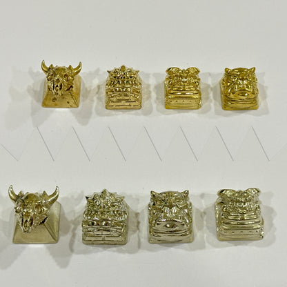 Vintage  Brass Copper Heavy Artisan Keycap 1u