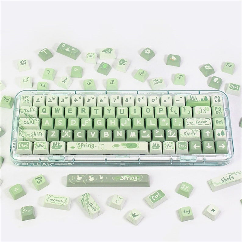 Spring Outing Matcha XDA PBT Keycaps