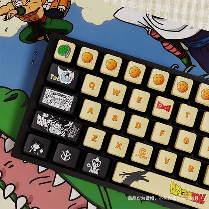 Dragon Ball Four Sided Light Transmitting Pudding PBT Keycaps